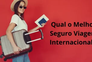 Viajante internacional pronto para embarcar com seguro viagem internacional
